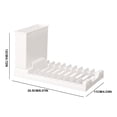thumbnail image 3 of EARKITY Deals Dish Drying Rack, Space Saving Plate Organizers Holders Racks for Cabinet and Cupboard, Collapsible Dish Strainer with Cutlery Holder, Pot Lid Organizers for Kitchen Countertop, 3 of 3