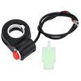 thumbnail image 3 of Motorcycle Horn Button, Simple Installation Lightweight 22mm/0.87in Wear Resistant Handlebar Horn Switch  For Scooter For Dirt Bike, 3 of 8