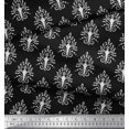 thumbnail image 3 of Soimoi Modal Satin Fabric Leaves,Floral & Paisley Block Print Fabric by Yard 42 Inch Wide, 3 of 3
