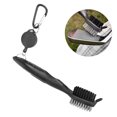 thumbnail image 1 of 8 Colors  Club Brush, Multifunctional  Club Cleaner, For  Shoes Enthusiasts For Golfers Black, 1 of 8