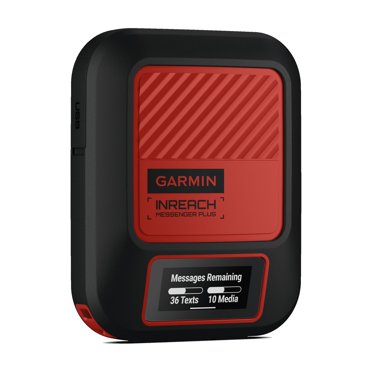 Garmin inReach Messenger Plus Communicateur Satellite - SOS Dotés de Personnel 24/7, Connecteurs Personnels de Mobile Satellite, Sans Signal - Aucun Problème