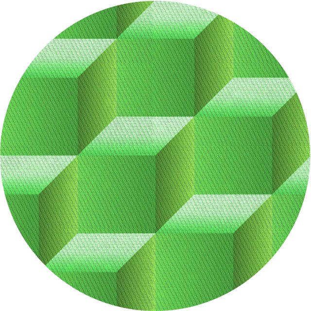 Ahgly Company Tapis Rond Lavable en Machine Intérieur Transitionnel Vert Émeraude, 8 Pieds Rond