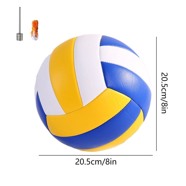 Volley-ball Extérieur | Ballon d'Entraînement Extérieur pour Match - Ballon Réglementaire Conforme Résistant à l'Usure pour Herbe Parc Sable Arrière-Cour Plage École Terrain Entraînement Sports d'Équi