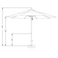 thumbnail image 3 of California Umbrella ALTO118002-SA65-DWV Venture Silver Market Umbrella, Purple - 11 ft. x 8 Ribs, 3 of 3