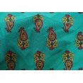 thumbnail image 4 of oneOone Cotton Silk Fabric Leaves & Paisley Block Decor Fabric Printed BTY 42 Inch Wide, 4 of 4