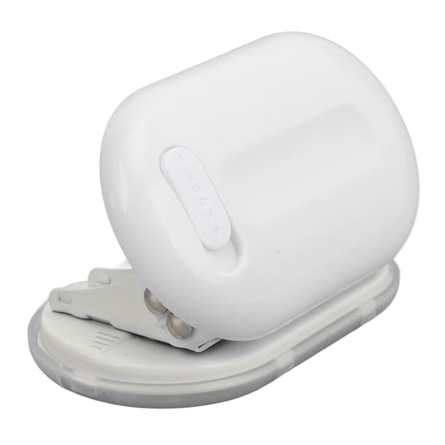 3 Hole Puncher, Manual Hole Punching Machine Handheld DIY Paper Punch for Home Office Dorm. Compact and lightweight design made of ABS and iron materials, featuring a three-hole configuration compatible with 28mm spaced binders. The white handheld puncher includes a lock mechanism and can punch up to 5 sheets of 80g paper with a 5.5mm diameter and 7mm depth. Ideal for home, office, or dorm use.