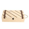 thumbnail image 4 of Gupbes Red Wine Box Wooden Slant Bar Wine Gift Box Pine Wood Wine Box With Handle For 2, 4 of 8