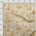 thumbnail image 3 of oneOone Cotton Poplin Dark Beige Fabric Asian Japanese Pattern Craft Projects Decor Fabric Printed By The Yard 42 Inch Wide, 3 of 4