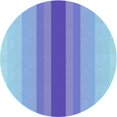 thumbnail image 1 of Ahgly Tapis Rond Lavable en Machine Intérieur Jour Transitionnel Bleu Ciel, 3 Pieds Rond, 1 of 7