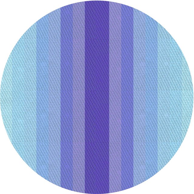 Ahgly Tapis Rond Lavable en Machine Intérieur Jour Transitionnel Bleu Ciel, 5 Pieds Rond