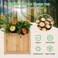 thumbnail image 4 of Costway 15" Wooden Planter Box Elevated Outdoor Folding Planter with Removable Bottom, 4 of 9