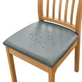 thumbnail image 3 of Birdeem Leather Seat Covers, High Chair Cover, Solid Color Brushed High Elastic Chair Cover Soft and Comfortable Chair Seat Cover -Proof And- Chair Slipcover Suitable for Dining Chair, 3 of 7