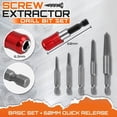 thumbnail image 1 of Damaged Screw Extractor Kit And Stripped Screw Extractor Set With Magnetic Extension Bit, 1 of 8