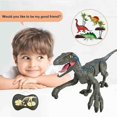 thumbnail image 3 of Remote Control Dinosaur Toys 17” Big for Kids 8-12 Boys Girls  Realistic Rechargeable Walking Velociraptor with Light Sound Touch Sensing  RC Robot Toys Birthday Party Gifts for 5-7 8 10, 3 of 6