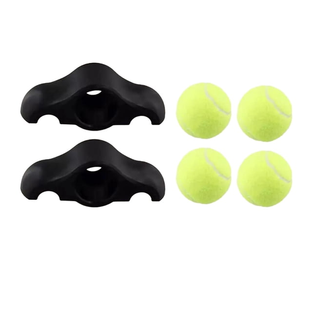 Siruishop Indoor Cycling Snap Rocker Feet Adapters Anti Slip Workout with Tennis Balls 2 Adapters