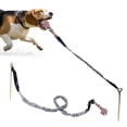 thumbnail image 4 of Oliegs Heated Blanket Dog Teeth Grinding Outdoor Tug Of War Knotted Rope Tree Bungee Dog Toy Outdoor Tree Stump Rope Toy Chocolate, 4 of 5