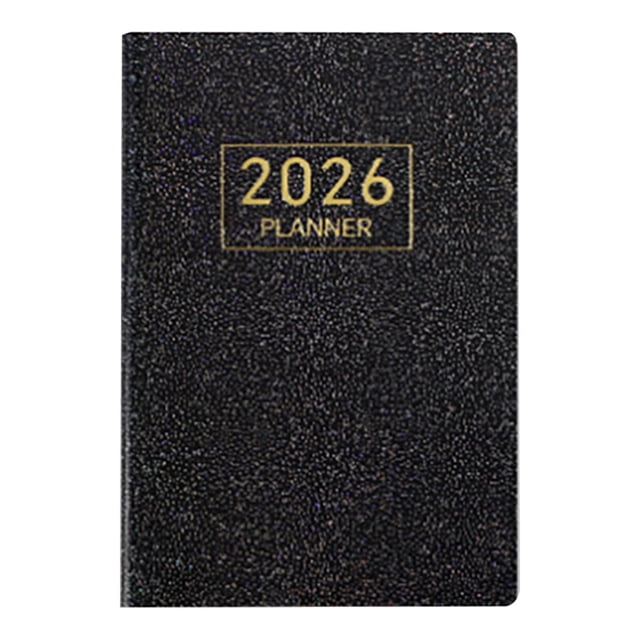 Eky 2026 Planner - Weekly and Monthly Pocket Planner,Small Exquisite Embossing Hardcover Calendar Planner,Aesthetic Design Academic Year Planner,Perfect for Office Home School Supplies,A7