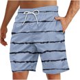 thumbnail image 2 of Soki Shorts de Plage Décontractés pour Hommes Shorts à Rayures en Liquidation, 2 of 5