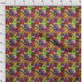 thumbnail image 4 of oneOone Georgette Viscose Red Fabric Paisley Patchwork Fabric For Sewing Printed Craft Fabric By The Yard 42 Inch Wide, 4 of 5