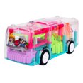 thumbnail image 2 of Children Electronic Transparent Music Gear Bus Car Funny Toy Early Education Funny Toy Universal Rotating Bus Toy, 2 of 9