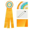 thumbnail image 1 of Gupbes Ribbon Badge, Class Trophy, Pin Winners Medal, Any Celebration For Adults Competition Winners Children, 1 of 8