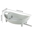 thumbnail image 3 of Dvkptbk Dish Drying Rack with Drainboard Dish Drainers for Kitchen Counter with Sink Spout Dish Strainers with Utensil Draining Bowl Rack Storage & Organization, 3 of 9