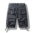 thumbnail image 3 of Birdeem Mens Plus Size Cargo Shorts Multi-Pockets Relaxed Summer Beach Shorts Pants, 3 of 9