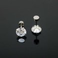thumbnail image 1 of WIFKLSIIPG 316 Stainless Steel Four Inset Zircon Small Earrings Titanium Steel Ear Bone Jewelry, 1 of 7