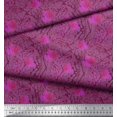 thumbnail image 2 of Soimoi Rayon Fabric Texture & Autumn Leaves Print Fabric by Yard 56 Inch Wide, 2 of 3