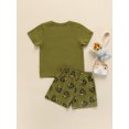 thumbnail image 3 of Honganda Children Boy Tops, Shorts Suits Cartoon Printed Short-sleeved Tops Shorts, 3 of 8