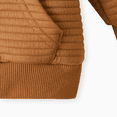 thumbnail image 3 of PatPat Toddler Boy/Girl Sweatshirts Solid Color Textured Hoodies Sweatshirt, Brown,3T,Clearance, 3 of 5