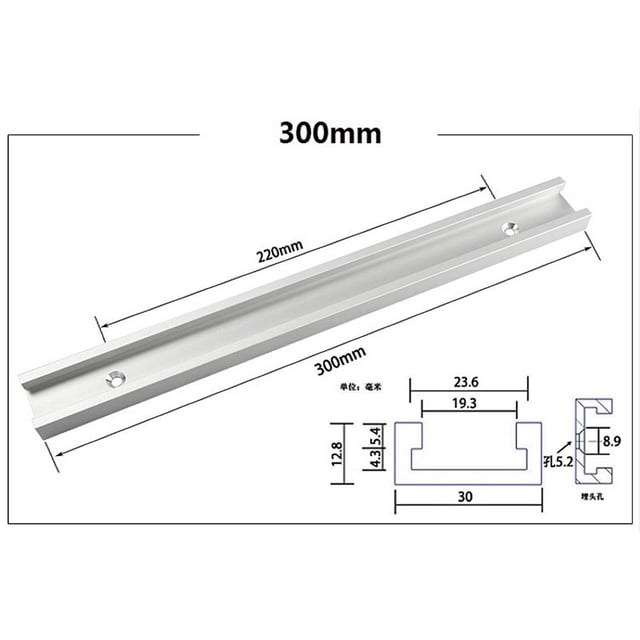 Aluminium Alloy T-tracks Slot Miter Track And Miter Bar Slider Table Saw Miter