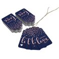 thumbnail image 3 of Inkdotpot Pack Of 100 Made With Love Text Favor Paper Tags Craft Real Rose Gold Foil Hang Tags, 3 of 6