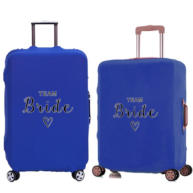 Luggage Cover Travel Suitcase Protective Cover for Trunk Case 18 '' -28 '' Foldable Light Elastic Suitcase Cover Bride Pattern 8Bride015 L