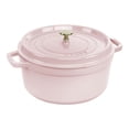 thumbnail image 1 of STAUB La Cocotte 5.25 L Cast Iron Round Cocotte, Sorbet Rose, 1 of 11