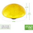 thumbnail image 5 of Achla Designs Crackle Glass Garden Toadstool Gazing Ball, Yellow, 5 of 5