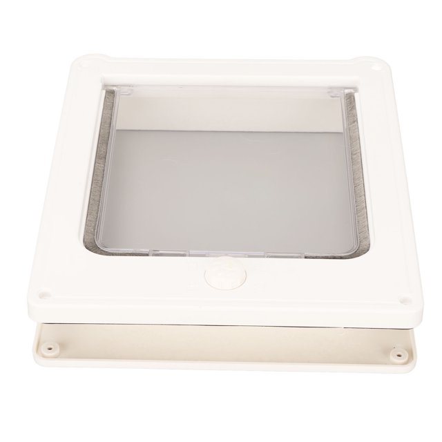Plastic Cat Door, 4 Modes Automatic Universal Lockable Pet Flap Door For Cattery