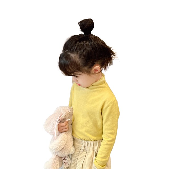 Qudderr Chandails pour Filles Tout-Petits 2-13 Ans Pull à Col Roulé Manches Longues Automne Hiver