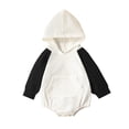 thumbnail image 1 of Birdeem Autumn Spring Baby Girls Boys Cute Romper Long Sleeve Patchwork Hooded Button Pocket Sweatshirt Jumpsuits, 1 of 9