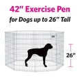 thumbnail image 4 of Midwest Black Exercise Pen 42 Inch 8 Panels ( No Door), 4 of 8