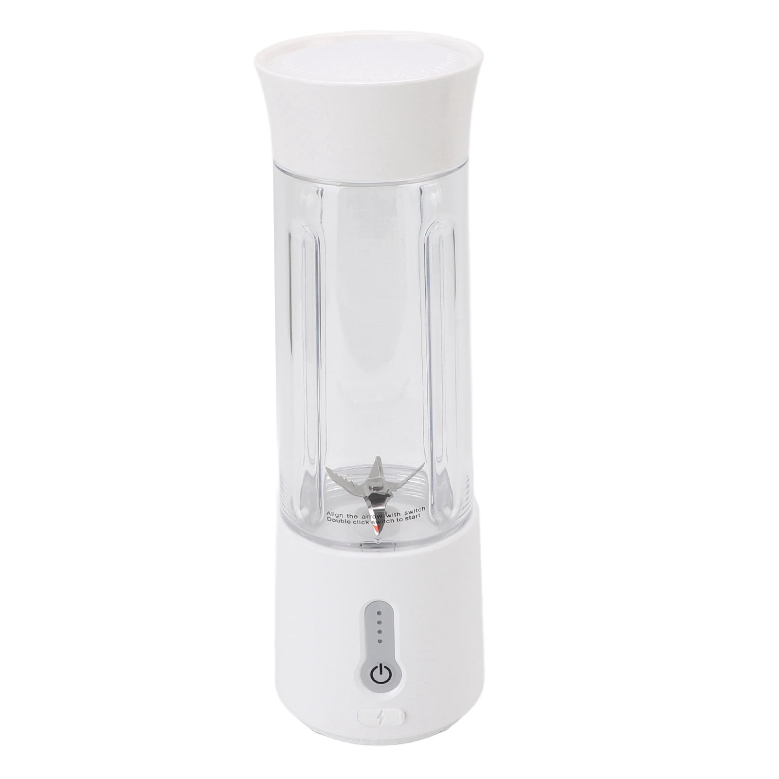 Smoothie Blender, Small USB Rechargeable Portable Blender 500ml 6 Blades  for Travel Outdoor