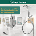 thumbnail image 4 of 8 Pcs Picture Rail Hanging System,Picture Rail Hooks Molding Hooks Picture Rail Hangers, 4 of 6