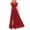 Wine, variant on Xuniizn Womens Cocktail Dresses Crew Neck Short Sleeve Evening Dresses Elegant Flowy Lace Patchwork Maxi Party Dress, S-XL