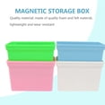 thumbnail image 4 of yingyy Magnetic Marker Holder Multipurpose Eraser Box Stationery Cases Storage Container for Meeting Room Office Classroom Use Pink Chalk box 1Set, 4 of 6