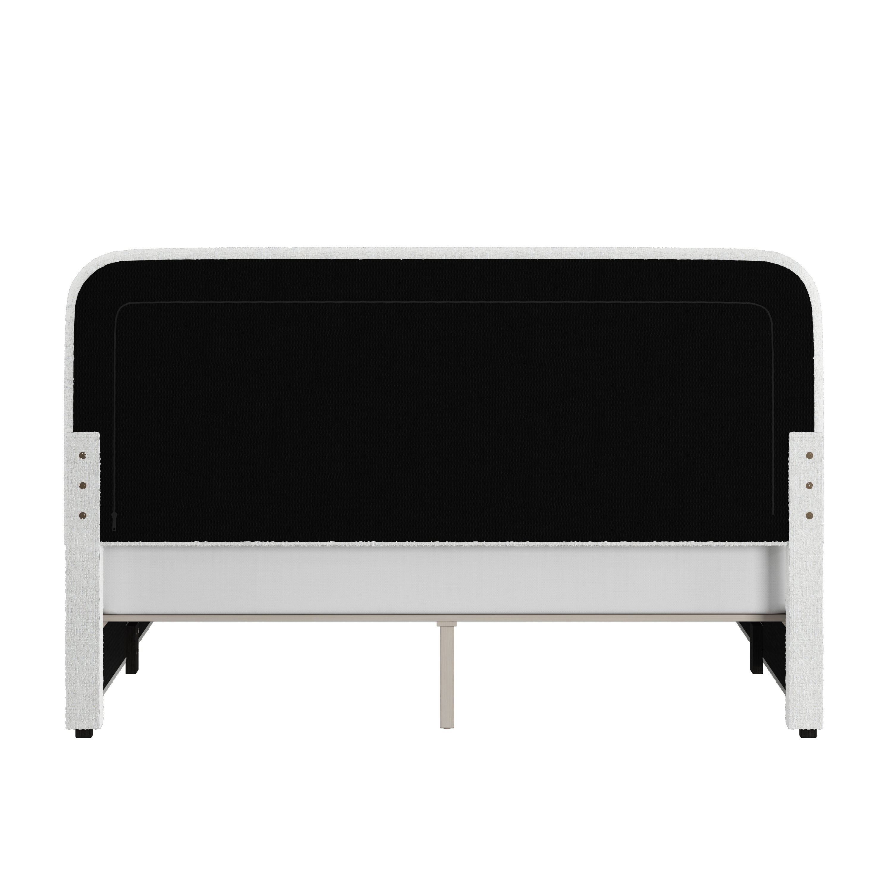 Lit plateforme double Juliet en tissu bouclé – Better Homes & Gardens, couleur ivoire