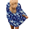 thumbnail image 4 of Pompotops Kimono en Mousseline à Imprimé Floral pour Femmes, Coupe Ample, Manches Mi-Longues, Cardigan Châle, Haut de Couverture, 4 of 5