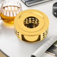 thumbnail image 4 of DOLITY Circular Tea Teapot Light Warmer Stainless Steel Coffee Pots Candle Holder Stand Gold, 4 of 8