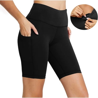 Cameland High Waist Yoga Shorts for Women Workout Running Shorts Naked Feeling Biker Shorts Tummy Control Deep Pockets