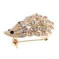 thumbnail image 1 of KLKCMS Épingle Broche Animal Mignonne en Strass en Forme de Hérisson Porc-Épic Or, 1 of 9