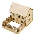 thumbnail image 2 of TISHITA 1:60 Scale Decor Miniature House Model for Gift Teens Adults Micro Landscape Style C, 2 of 8